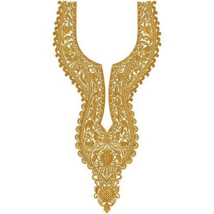 Neckline Machine Embroidery Designs 16240