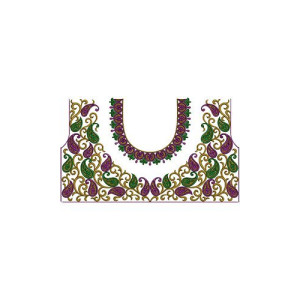 Boutique Style Dress Neck Design 16349