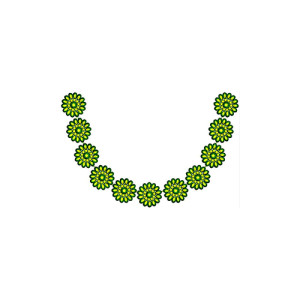 Flower Loop Neck Design 16483