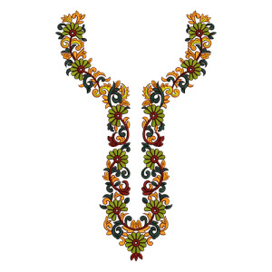 Thai Cosmopolitan Night Blouse Embroidery Design 16486