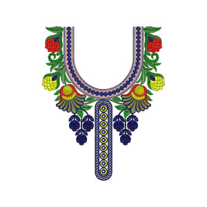 Dubai Abaya Neck Designs 16519