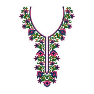 Neck Embroidery Design 16898