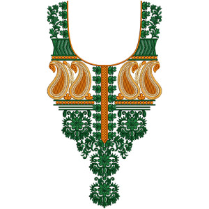 Kashmiri Neck Embroidery Design 16905