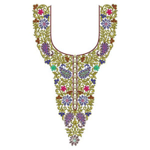 Bikaner Women's Dress Embroidery Design 17159