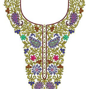 Bikaner Women's Dress Embroidery Design 17159