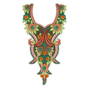 Long Kurti Neck Embroidery Design 17160
