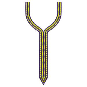 Attica Silk Dress Embroidery Design 17188