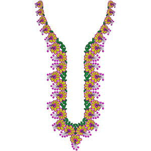 Flower Neck Embroidery Designs 17382