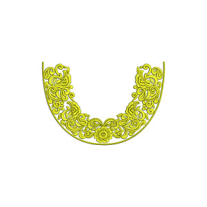 Celtic Neckline Embroidery Design