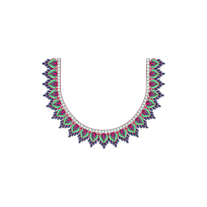 Mellia Traditional Tunisian Bride Dress Embroidery Design