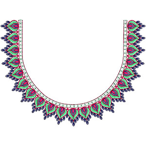 Mellia Traditional Tunisian Bride Dress Embroidery Design