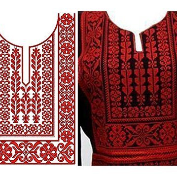 Neck Embroidery Designs For Kurtis 17553
