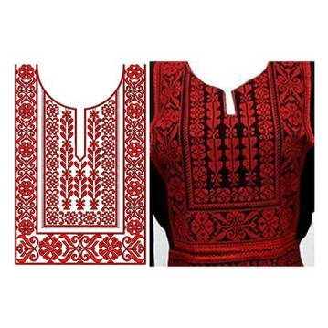 Neck Embroidery Designs For Kurtis 17553