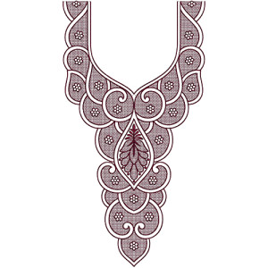 Georgette Long Kurta Embroidery Design