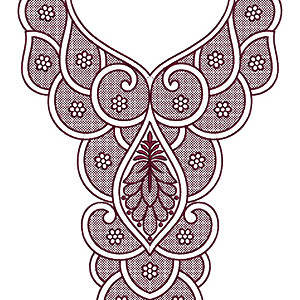 Georgette Long Kurta Embroidery Design