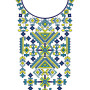 Palestinian Dress Neck Embroidery