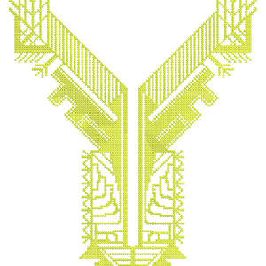 Stylish Shirt Neck Cross Stitch Embroidery Design