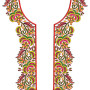 Traditional Palestinian Neck Embroidery Design