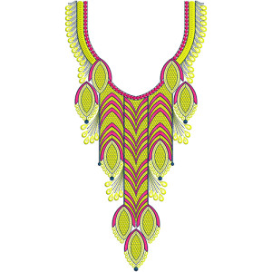 Turkish Evening Gowns Embroidery Neck Design