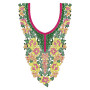 Robe Dress Neck Cross Stitch Embroidery Design