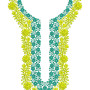 Long Maxi Dress Embroidery Design