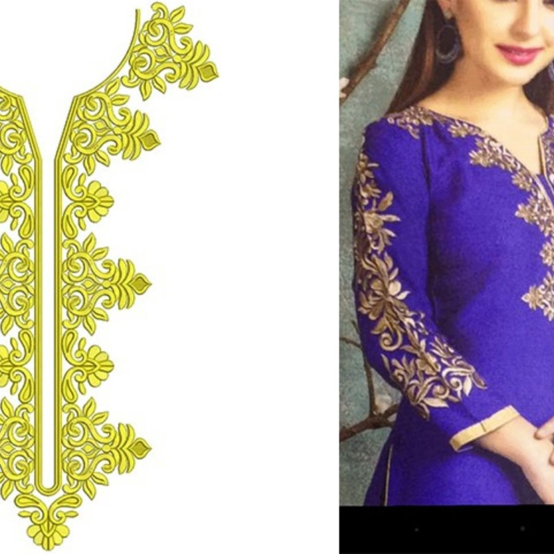 Kaftan Embroidery Designs 17843