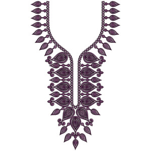 Karakou Dress Neck Embroidery Design