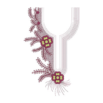 New Neck Embroidery Design 18672