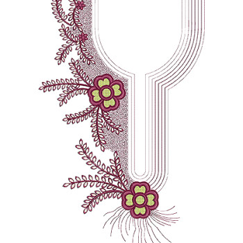 New Neck Embroidery Design 18672