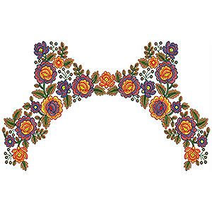 New Neck Embroidery Design 19301
