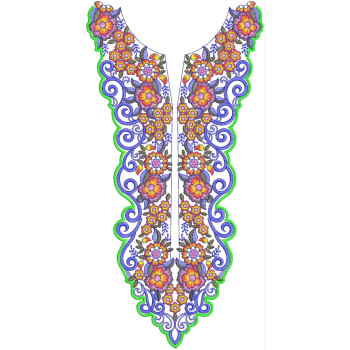 New Neck Embroidery Design 19377