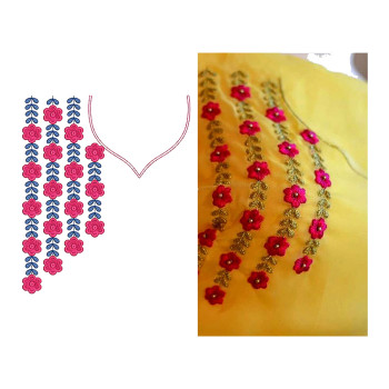 New Neck Embroidery Design 19565