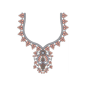 New Neck Embroidery Design 19654