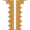 Embossed Neck Embroidery Design 19933