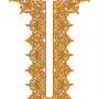 Embossed Neck Embroidery Design 19933