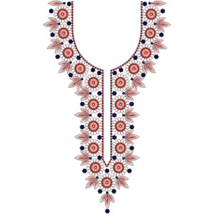 Neck Embroidery Design 20044