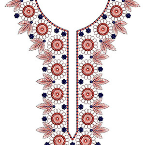 Neck Embroidery Design 20044