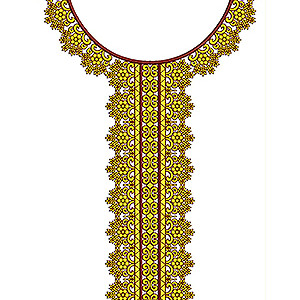 Neck Embroidery Design 20045