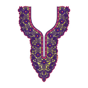 Neck Embroidery Design 20307