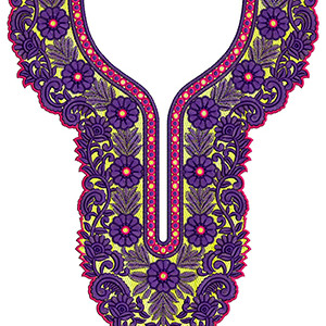 Neck Embroidery Design 20307