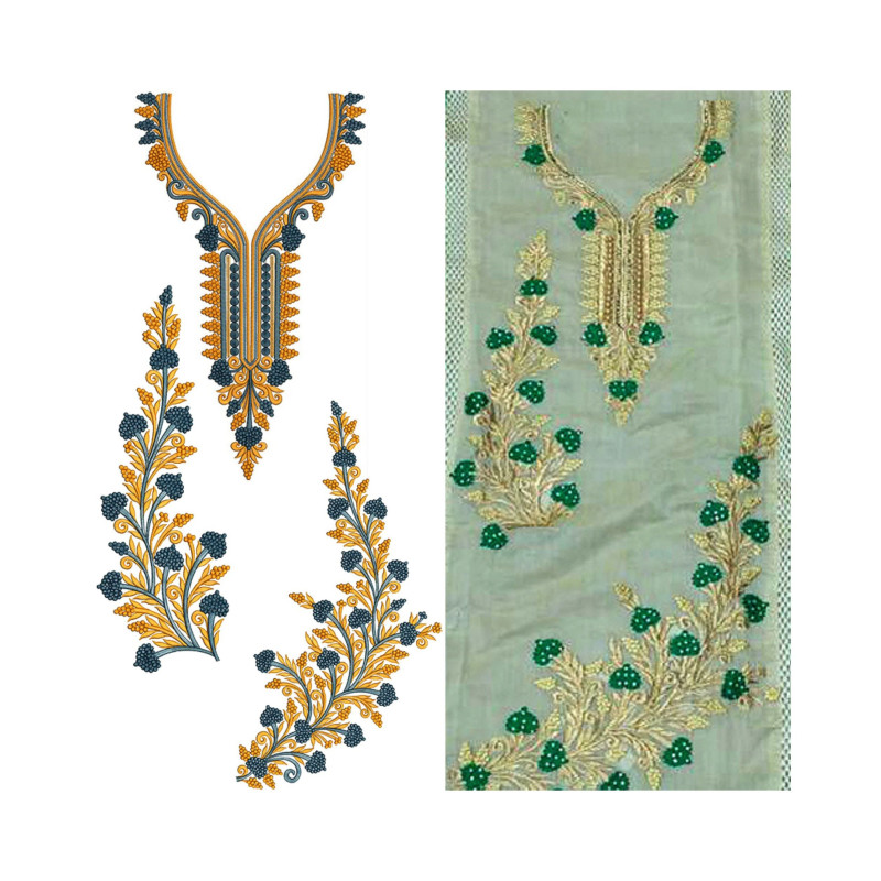 Neck Embroidery Design 20310