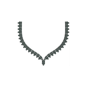 Neck Embroidery Design 20420