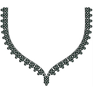 Neck Embroidery Design 20420