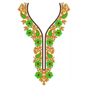Neck Embroidery Design 20435