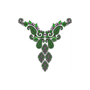 Neck Embroidery Design 20485