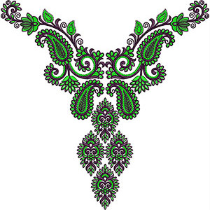 Neck Embroidery Design 20485