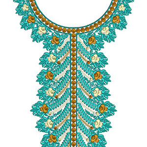 Neck Embroidery Design 20489