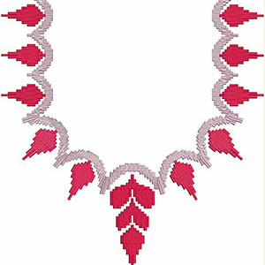 Free Sample - Neck Embroidery Design 20510