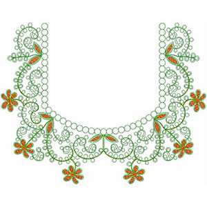 Neck Embroidery Design 20512
