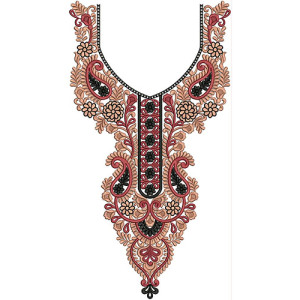 Neck Embroidery Design 20513
